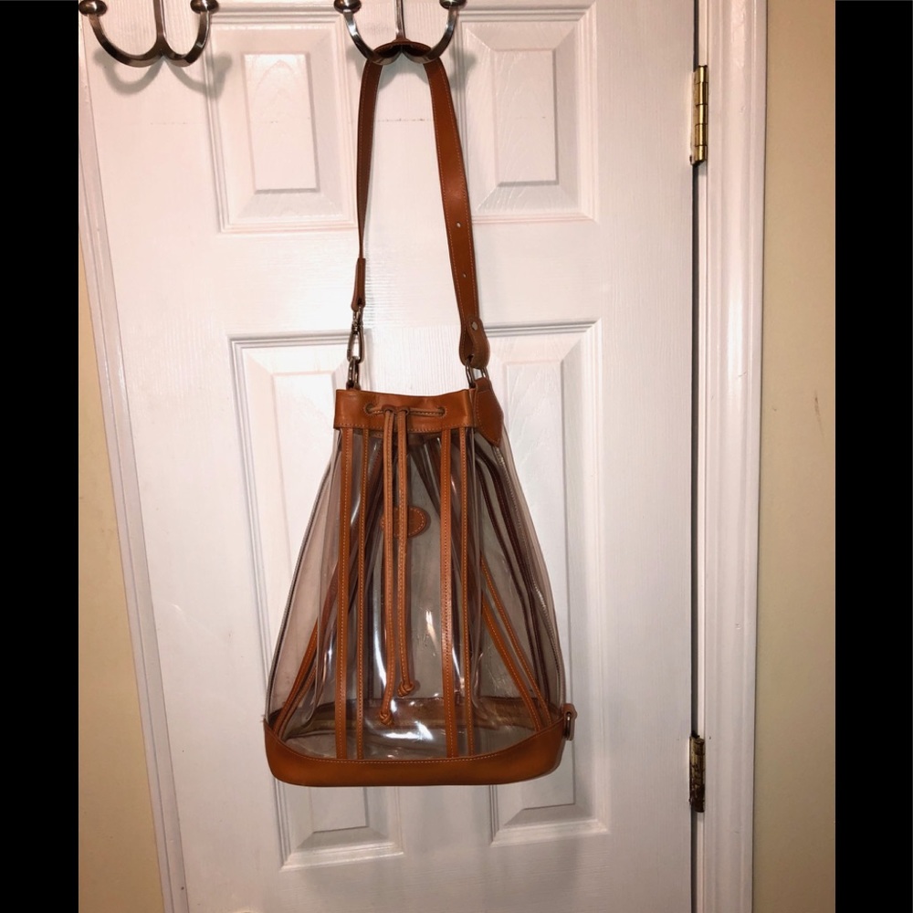 Vintage Longchamp Transparent Bucket Bag